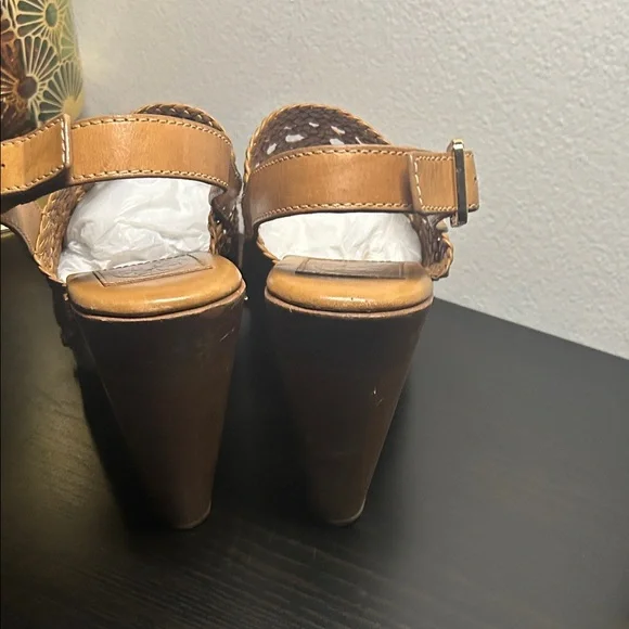 Tory Burch Woven TanWomen's Slingback Shoes(better4thick ft!) send offers pls!! - Picture 7 of 8